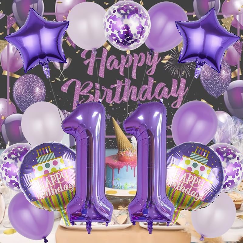 12th Birthday Decorations Party Supplies,15 Pcs 40inch Number 12 Purple Balloons set,12th Foil Mylar Balloons Latex Balloon Decoration,12th Party Balloons,12th Anniversary Party Decorations